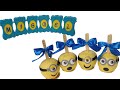 Minions - Paleta, Bolo no Palito, Maçã, Porta-retrato e Cupcake