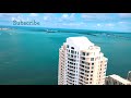 Miami River and Brickell Key by Drone