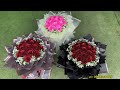 Instructions for a 15-flower round tinsel bouquet | Bui Linh (method 1)