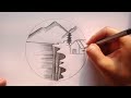 Learn to Draw Circles Easily: Scenery Drawing Tutorial