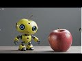 Blender with Stable Diffusion XL Tutorial - Robot and apple