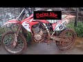 fazendo rali de moto no barro crf 230