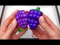 Oddly Satisfying Video | Mixing Fruits, Vegetables in Pool Snow Box ASMR