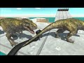 EXTREME DINOSAUR TEAM SURVIVAL RACE - Animal Revolt Battle Simulator