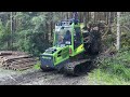 Tracked forwarder on a hill - Jarcrac Evopro