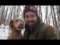 SNOWSTORM AT THE CABIN with my Dog!