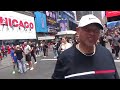 Walking in Times Square - New York City