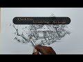 Easy landscape drawing and pencil shading step by step|| Pencil sketching