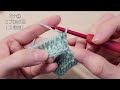 【縁まで可愛く♡編むのが楽しい♪】かぎ針で編むアフガン編みのブランケット①/tunisian crochet blanket