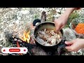 The best and most delicious barley soup by the river🍜/cooking in nature