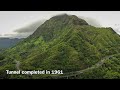 Hawaii Route 61 “Pali Highway” and tunnel | Drone Footage