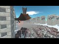 DRAGON Fire Breath vs 100 Apes in Modern City Animal Revolt Battle Simulator