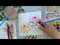 Watercolor Rose | Loose Watercolor Flowers | How to Paint Roses | Beginner Watercolor