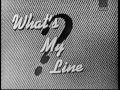 What's My Line? - Neva Jane Langley (Miss America); Faye Emerson [panel] (Sep 14, 1952)