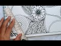 Zentangle Art For Beginners | Zentangle  inspired Art | Zentangle Pattern| Doodle Pattern |Zendoodle