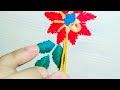how to embroider by hand  | hand embroidery design for beginners