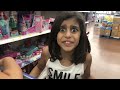 Kids Pretend play Shopping for healthy food and Toys! funny video