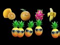 3D BABY SENSORY | DANCING FRUIT SAMBA!! | HIGH CONTRAST  VISUAL STIMULATION #babymusic #babysensory