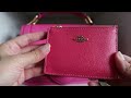 COACH SLGS HAUL ♡ mini rowan bag charm, small wallet, mini skinny id case *details, what fits*