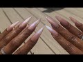 How To Do Gel X Nails AT Home | Baccarat Inspired Glass Nails ✨ | gel x nails tutorial