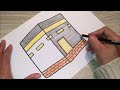 رسومات رمضانية/رسم الكعبة الشريفة /رسم بطريقة سهلة خطوة بخطوة/رسم سهل/تعليم الرسم /رسم رمضان