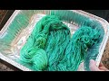Dyepot PS #73 - Order of Operations: Speckles, Steaming & Dip Dyeing Yarn - How will results differ?