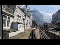 Cab Ride - Interlaken to Lauterbrunnen, Switzerland | Train Driver View | 4K HDR