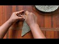 HOW TO MAKE A TRIANGLE-SHAPED BEADED CLUTCH BAG🤍