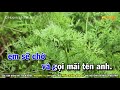 Karaoke Mực Tím Mồng Tơi - Tone Nam Beat Mới | Karaoke Huỳnh Lê