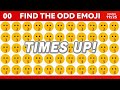 FIND THE ODD EMOJI OUT by Spotting The Difference! | Odd One Out Puzzle | Find The Odd Emoji Quizzes