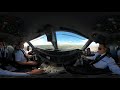 360° VR Pilot View | Landing RWY 30 Miami | American Eagle E-175