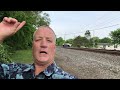City Surprised By Train Running Down Middle Of Street!  Street Running Trains, Rare Stuff In Ohio!