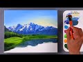 Acrylic Landscape Painting Tutorial | Easy for Beginners