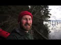 Paddling to an abandoned military fort on an island