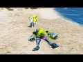 GTA V : HULK SAVING LOT OF COW EP.10 | #gta5 #cow  #shorts #hulksmash #viral #technogamerz #trending