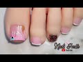 Decoración de uñas sencillas y elegantes PIE / uñas decoradas ejecutivas / uñas tiernas y delicadas