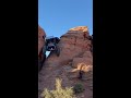 Rock crawling Sand hollow in hurricane Utah. The name of this drop is liberal tears.