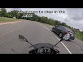 Dangerous roads for motorcyclists.