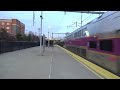 MBTA HSP46 2023 blows past Route 128 (RAW Footage)