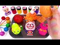 Satisfying Video l How to make Rainbow Lollipop's FROM Oddly 6 Fruit Toys & Clay Cutting ASMR