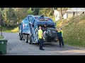 Republic Services Mack MRU Mcneilus rear loader on a resi trash route.