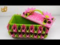 Creative Ideas From Used Cardboard | Beautiful Multi-purpose Containers From Upcycled Boxes