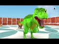 Animal vs. Dinosaurs Speed Race Run Zigzag Down Course! from Outside Animal Revolt Battle Simulator