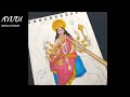 Navratri paintings - Maa Shailputri, Brahmacharini & Chandraghanta painting / Navratri 3 days 3 devi