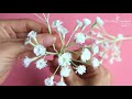 How to make crepe paper BaBy Breath/cách làn hoa BaBy từ giấy nhún /oaihuong handmade