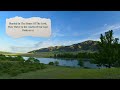 HOLY SPIRIT RIVER | Mountain Landscape | One hour of meditation music with scripture for stress free