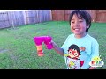 DIY Homemade Giant Bubbles for Kids Kit with Ryan ToysReview!!!