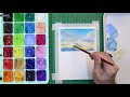 🌼Vẽ cùng mình| Mây trời và hoa cúc trắng - Himi Gouache - Real Time