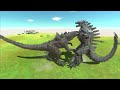 All Dinosaurs EVOlVED to Kaiju fighting with Mechagodzilla - Animal Revolt Battle Simulator