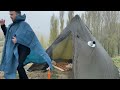 -40° Solo Camping 3 Days Solo Winter Camping Adventure in the Snowstorm, Bushcraft Survival Shelter